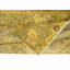 Tapis turc décoratif fabriqué à la main 5,4 x 8,6 pi de couleur jaune avec motif de médaillon