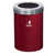 Burgundy/Satin Aluminum