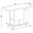 Engineered Wood Pedestal Console Table