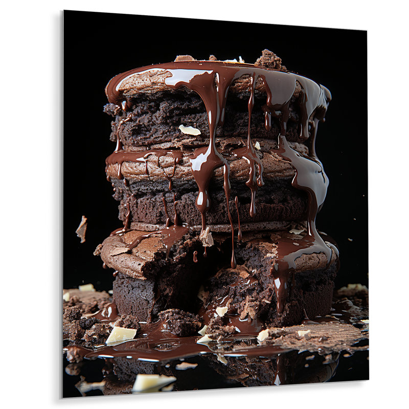 Chocolat, biscuits délices II - Pop Art, art mural en métal, H 32 po x l 16 po x P 1 po