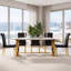 Solid Wood Top Dining Set-2074806319-2075666767