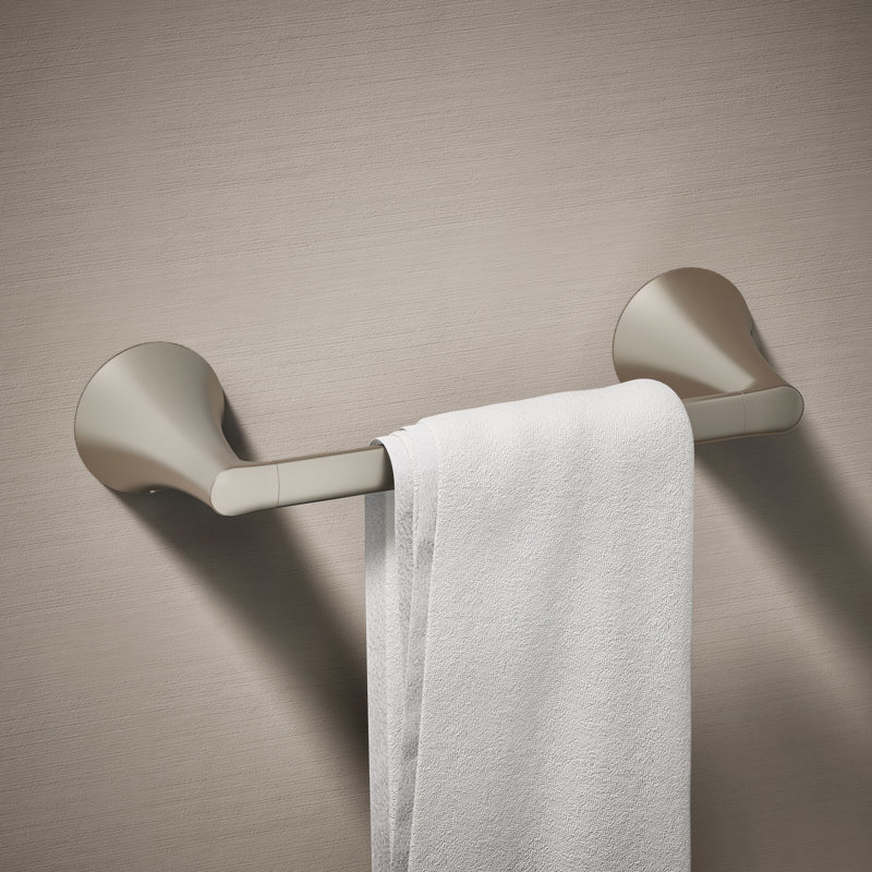 Buckley Towel Bar, 2.43" H x 11.43" L x 3.68" D, Brushed Nickel