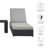 Modway Tahoe Outdoor Patio Powder-Coated Aluminum 3-Piece Chaise Lounge Set-95616657