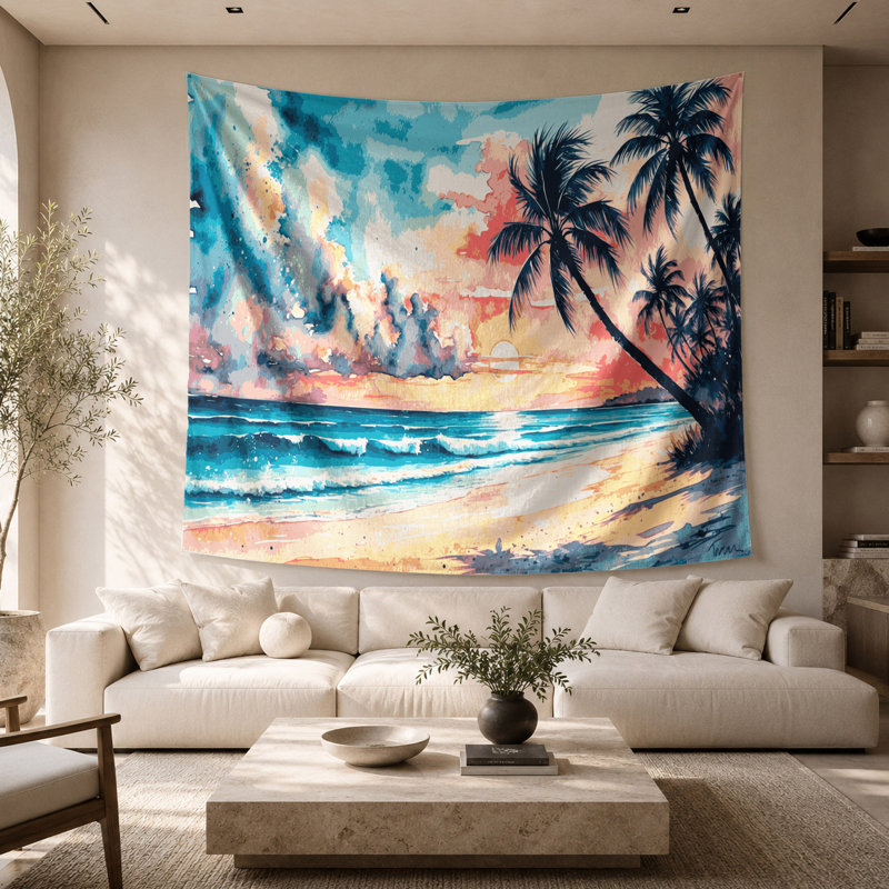 Tapisserie murale «Cities Aruba», 68 po x 80 po