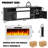 Alazik Floating TV Stand with 36" Electric Fireplace-974964565