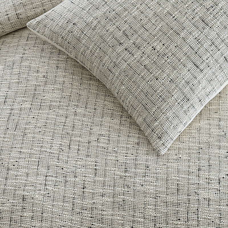 Metallic Tweed Bedding, Queen Duvet Cover + 2 Standard Shams