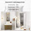 Armoire à pharmacie en aluminium sans cadre à fixation en surface de l 12 po x H 30 po avec porte à charnières, miroir sans cuivre et tablettes en verre?-1773407446