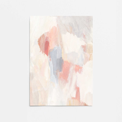 Doux rosé et crème, abstrait II