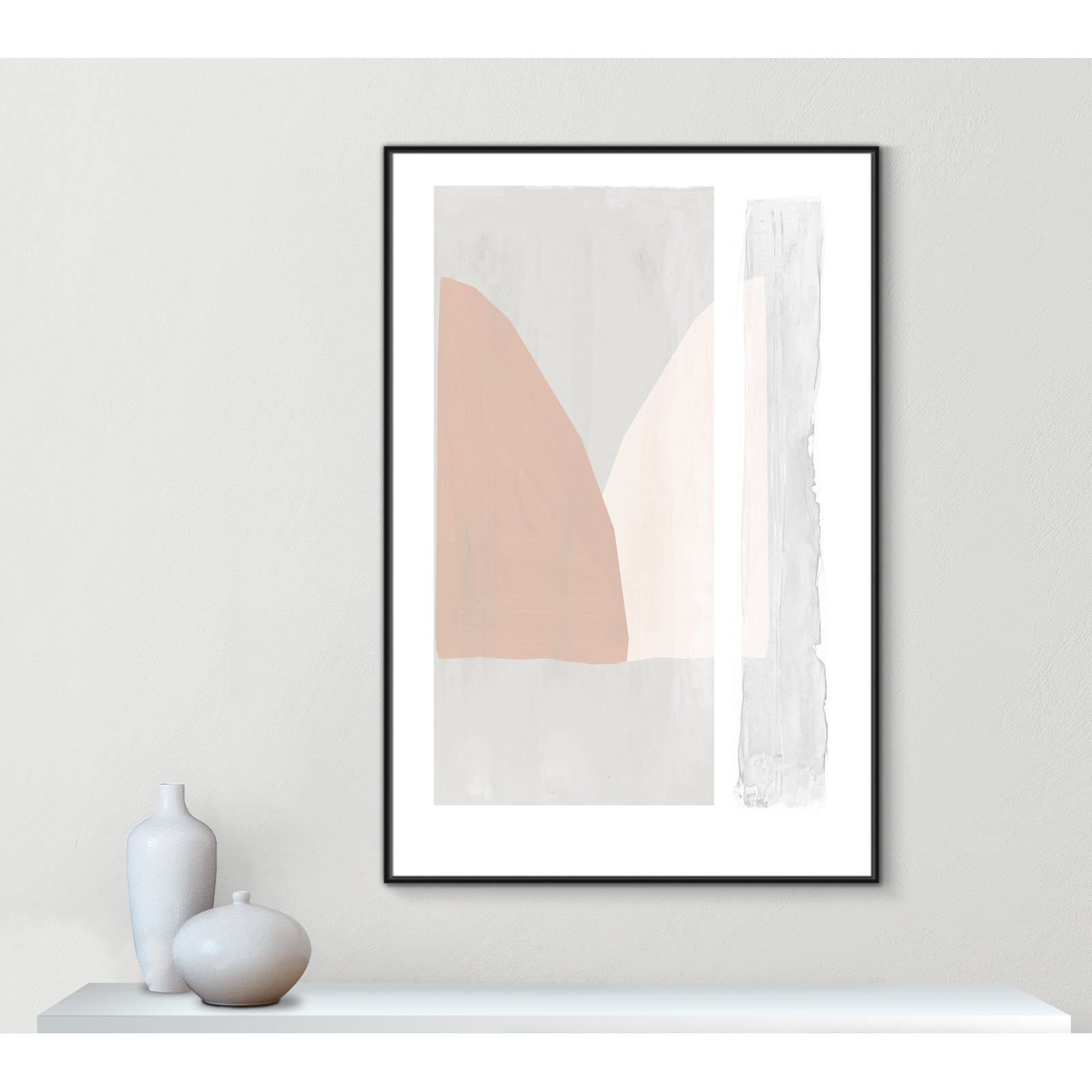Soft and Light - Painting Print, 61.5" H x 41.5" W x 2" D, Black Framed Canvas