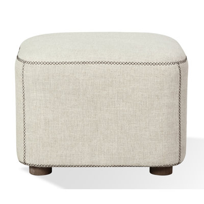 Banc rembourré en mélange de lin Rogin