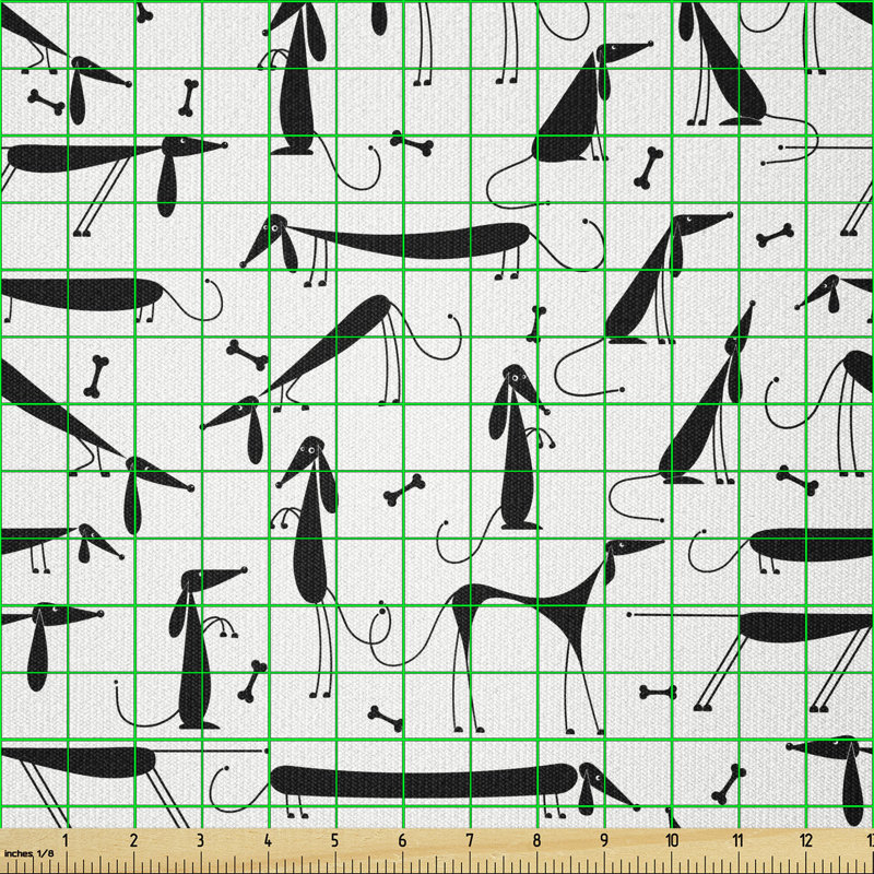 Devrin Monochrome Animal Silhouette Multi-Purpose Fabric