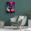 Art mural sur toile tendue - Art mural Wumples 'LED Tree house' pour le salon, la chambre à coucher ou le bureau - 24 x 32