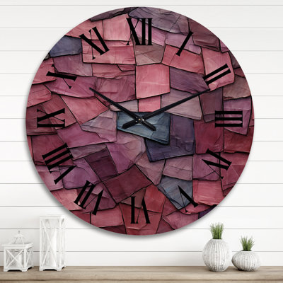Horloge murale en bois massif Tamsin