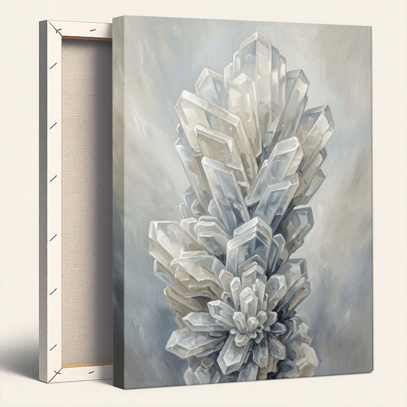 Ensemble de 1 tableau sur toile « Cristal Cluster », H 48 po x l 32 po, Toile tendue
