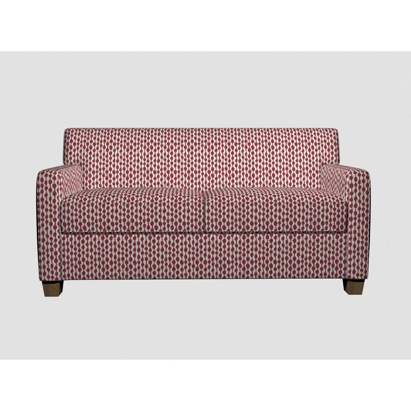 Tissu rayé en mélange de coton, Rouge