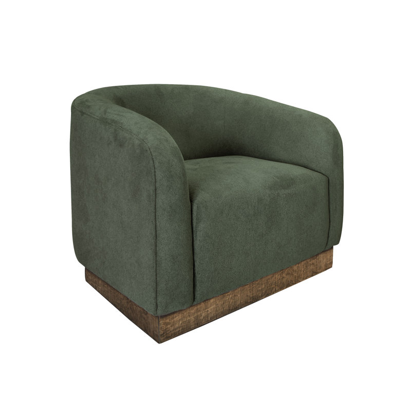Fauteuil Bedfordshire, Polyester vert olive