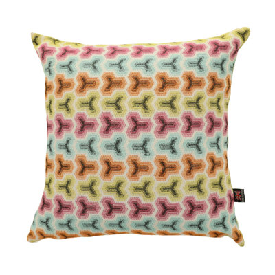 Braid Geometric Square Cushion