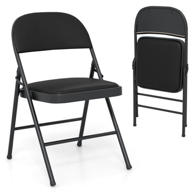 Upholstered Padded Stackable Folding Chair