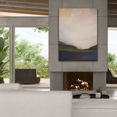 Epic Graffiti 'Sunset By The Lake 1' by Brittany Evans Canvas Wall Art, 40" x 54"