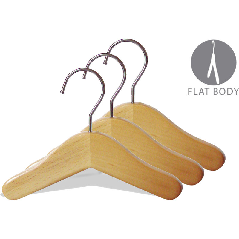Cintre en bois 6 "pour jupe / pantalons