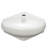 Elanti White Porcelain Oval Bathroom Sink with Overflow