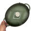 Cocotte en fonte émaillée de 6,8 pintes - Dégradé vert, ovale avec couvercle, poignée et poignée, pratique pour la cuisson et le service, cocotte | Articles de cuisine à la mode | Finition émaillée