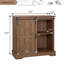 Armoire de rangement avec porte de grange Anairis-1511485762