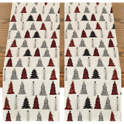Xmas Tree Christmas Table, Seasonal Winter Kitchen Dining Table Decoration For Home Party Decor