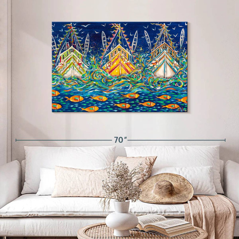 Senne Seas The Day, 30" H x 45" W