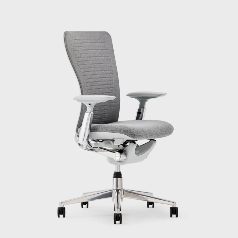 Haworth Zody Digital Knit Office Chair - Standard Posture with Lumbar Support, Iron