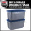 Sacs de rangement Rubbermaid Roughneck, 40 gallons, paquet de 2, indigo foncé métallique