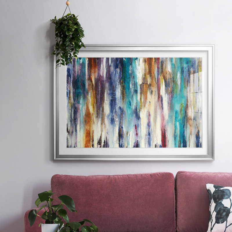 Shape Shifting-Framed, H 15 po x l 21 po x P 1,5 po, Argent