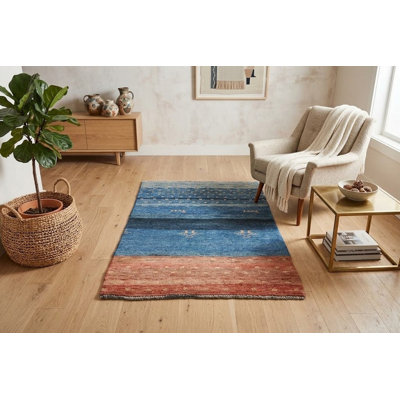 Tapis oriental en laine noué à la main 2 pi 9 po x 5 pi 4 po