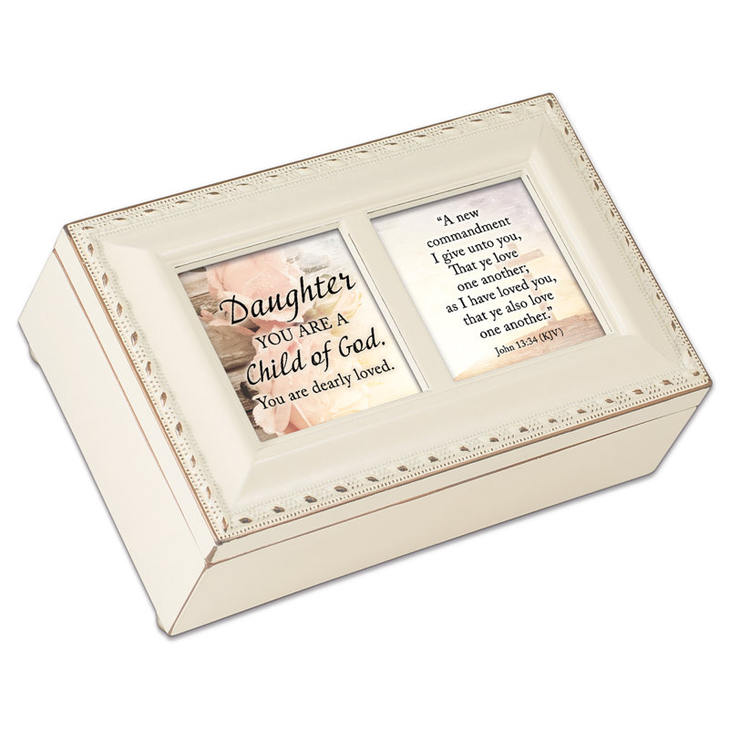 Petite MusicBox Daughter John 13: 34 KJV