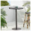 Outdoor 26" Round PE Rattan Bar Table, Multibrown