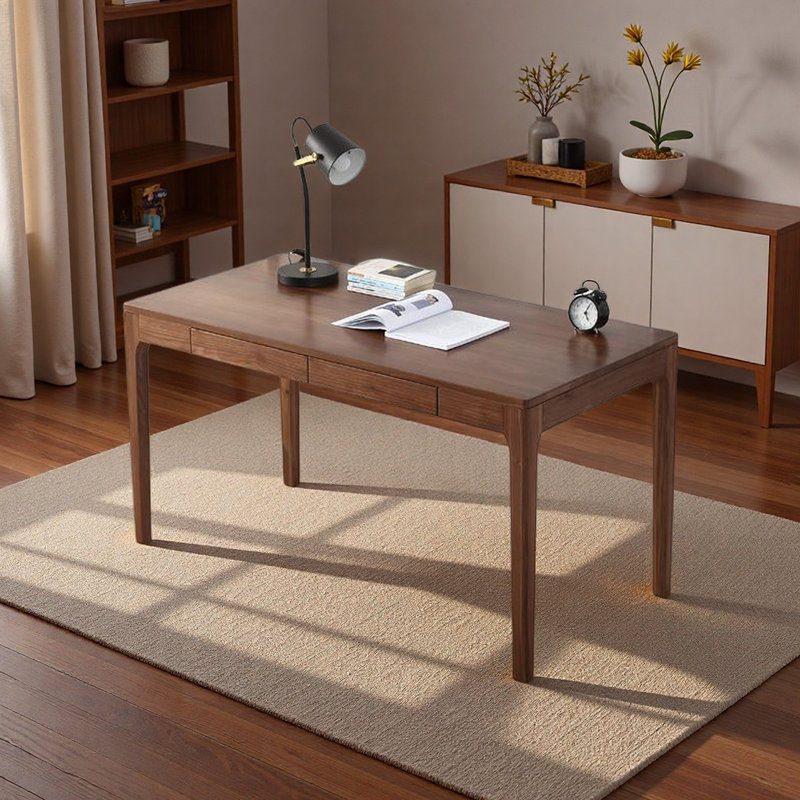 Bureau de style rétro, H 29,52 po x l 62,99 po x P 29,52 po