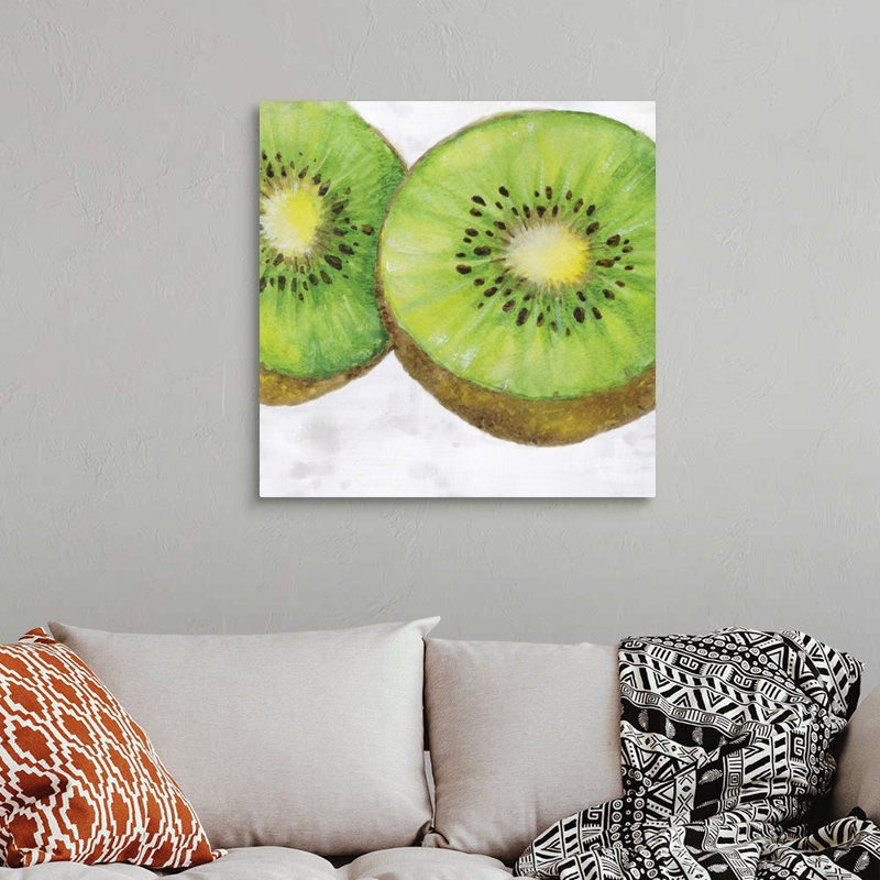 Reproduction d’art sur toile, "fruit I" par Eva watts, H 30 po x l 30 po x P 1,25 po, Toile tendue