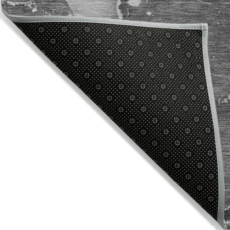 Tapis de couloir d'extérieur 8 po gris