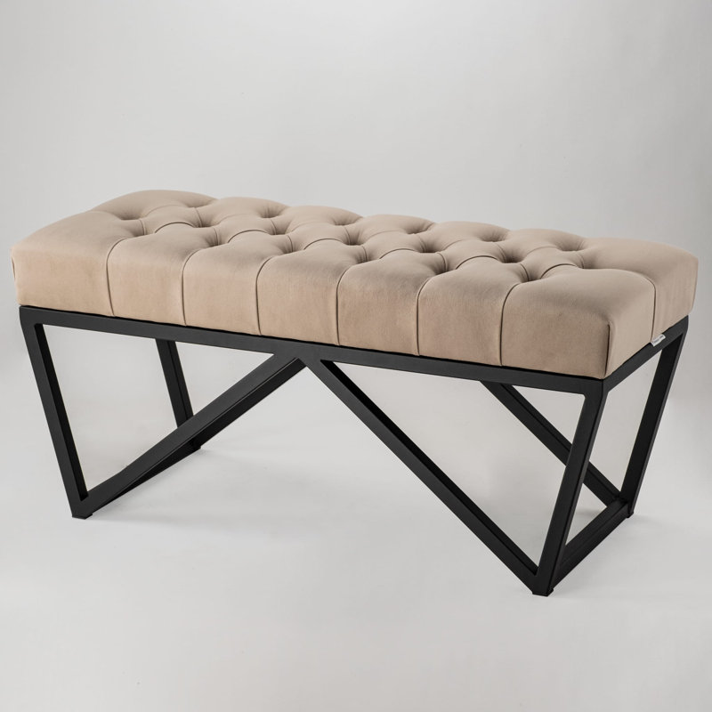 Etian Velvet Upholstered Bench, H50 x W45 x D40cm