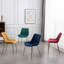 Chaise de salle à manger en velours-552086179