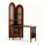 Bureau rectangulaire en bois massif noyer-748333995