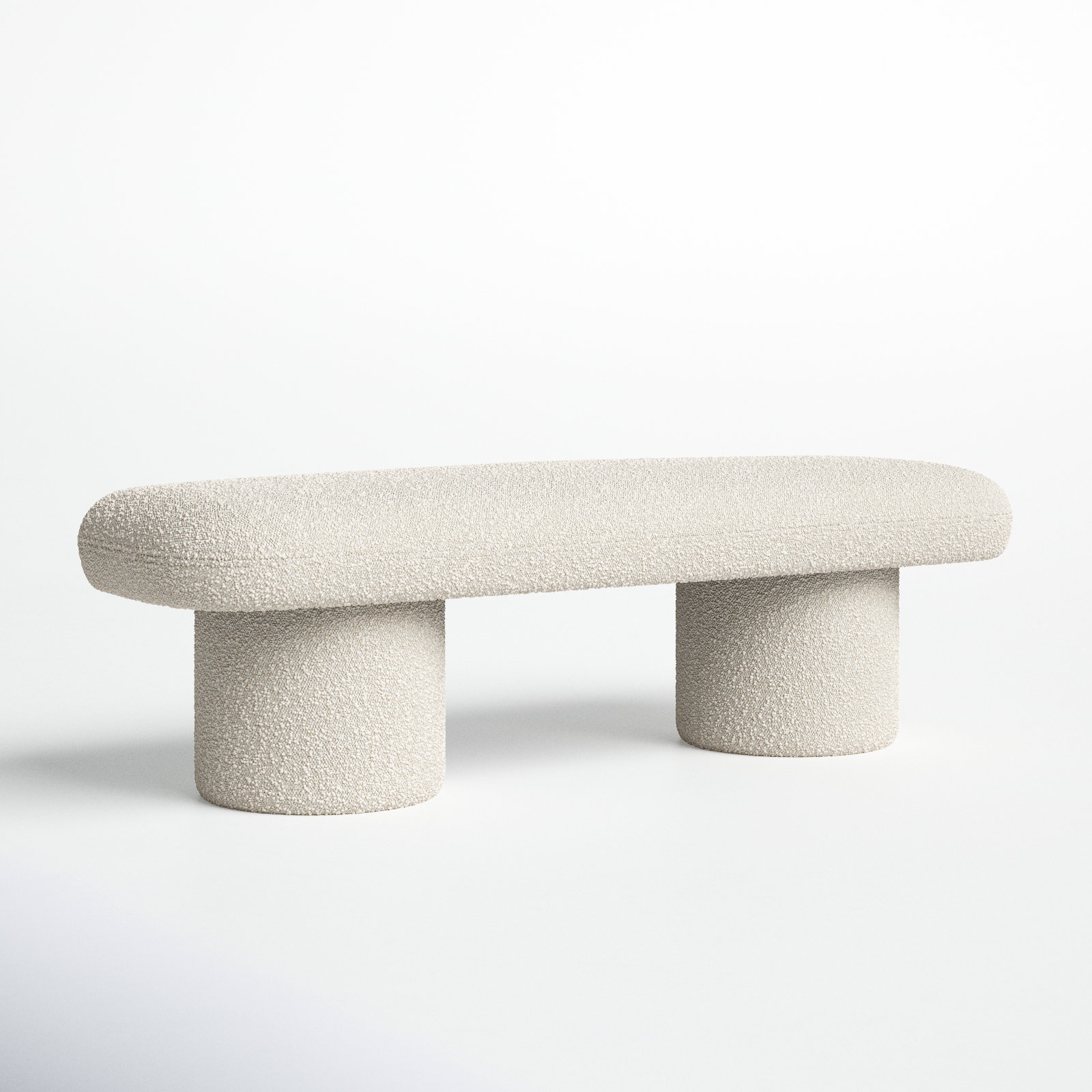 Tiamo Boucle End of Bed Bench Seat - INTERIORTONIC