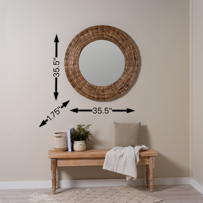 Hineefah Flat Jute Mirror