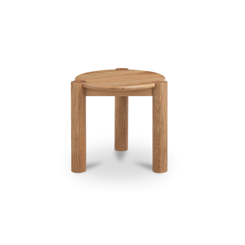Jack Side Table Brushed Dark Brown, Tan
