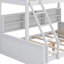 Lit superposé avec armoires de rangement et ports USB-170863443-170863442