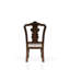 Chaise d'appoint traditionnelle avec siège rembourré pour siège élégant, largeur 20,17 po, finition