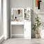 Bureau de coiffeuse avec miroir, coiffeuse avec grand tiroir, modes d'éclairage réglables, coiffeuse idéale pour la chambre à coucher-126728739