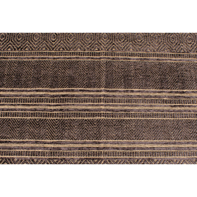 Tapis contemporain brun clair et brun 7 x 9