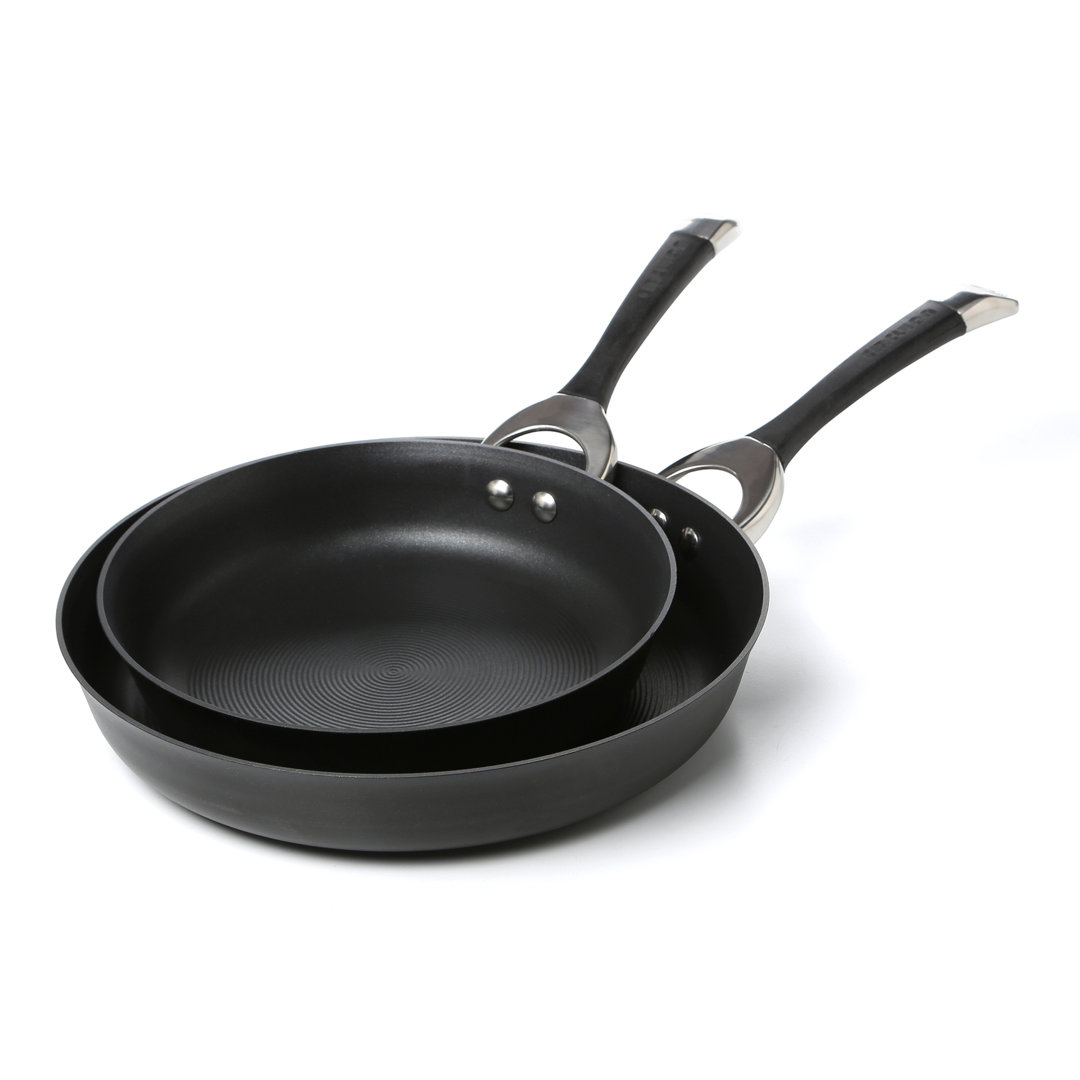 Circulon Symmetry Hard Anodized Nonstick Induction Frying Pans /  Skillet Set, 10 Inch and 12 Inch Circulon 