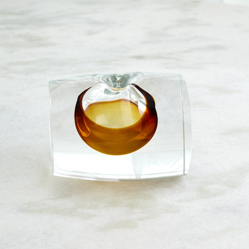 Barrel Handmade Glass Table Vase